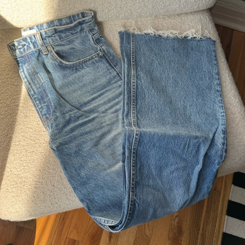 Zara High rise wide leg Jean